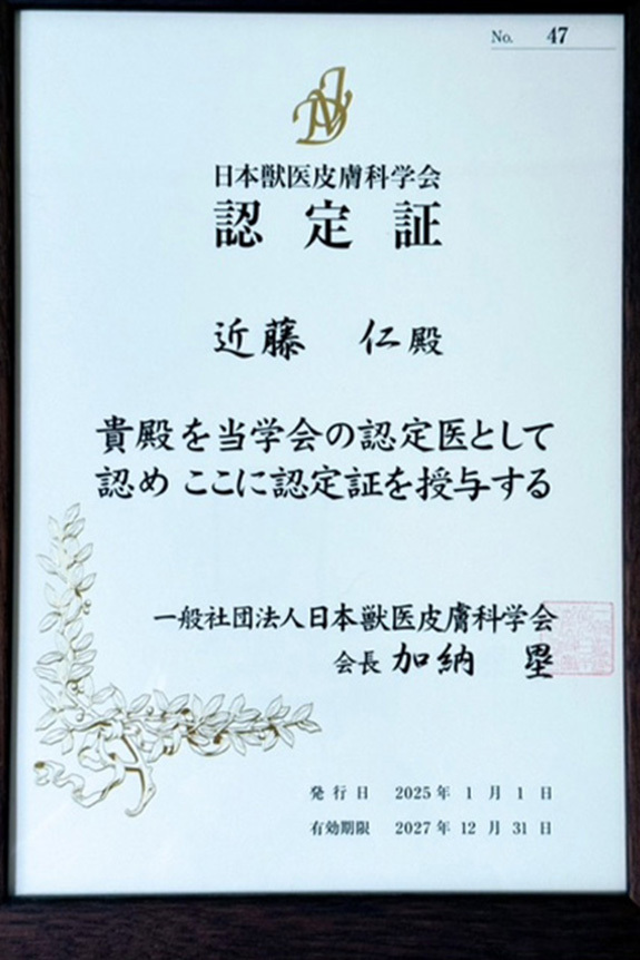 認定証